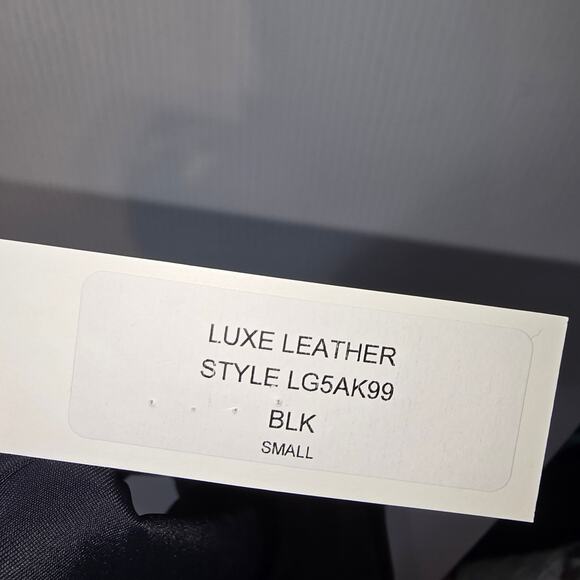 L'Agence Vanessa Faux Leather Bikini Bottom Black Ruched Sides Lined Small NEW - Picture 6 of 7